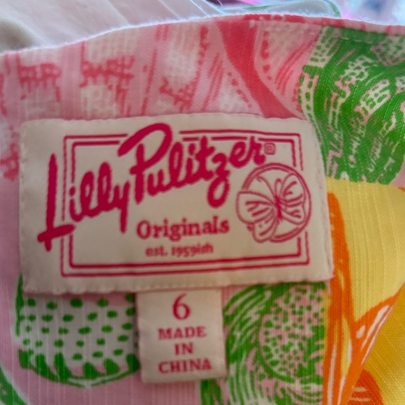 Lilly Pulitzer Vintage Multicolored Shell Designs Sheath‎ Dress Size 6 - Picture 7 of 10